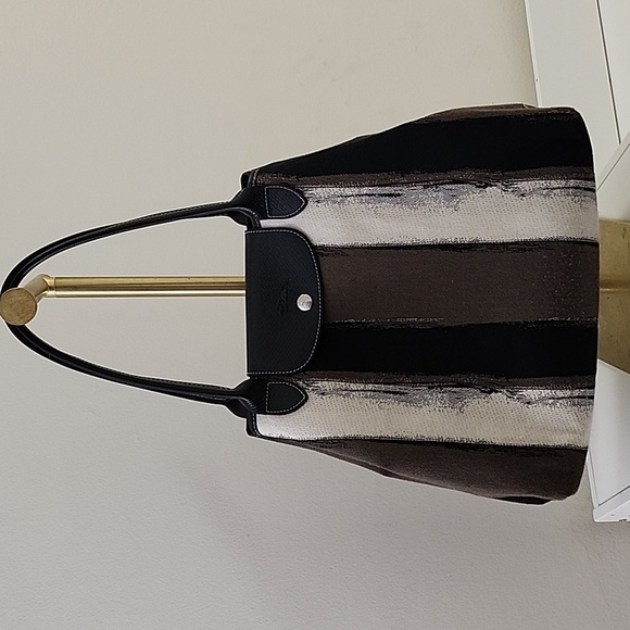 LONGCHAMP Canvas Ombre Le Pliage Tote - Picture 12 of 16